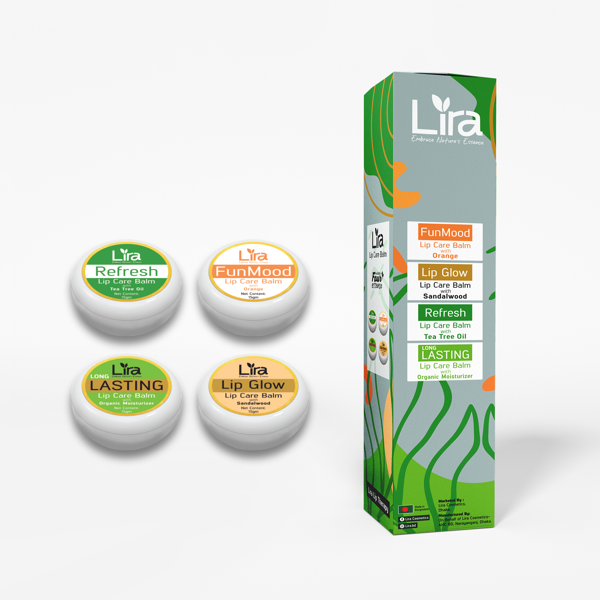 Lira Lip Care Balm 15ml X 12