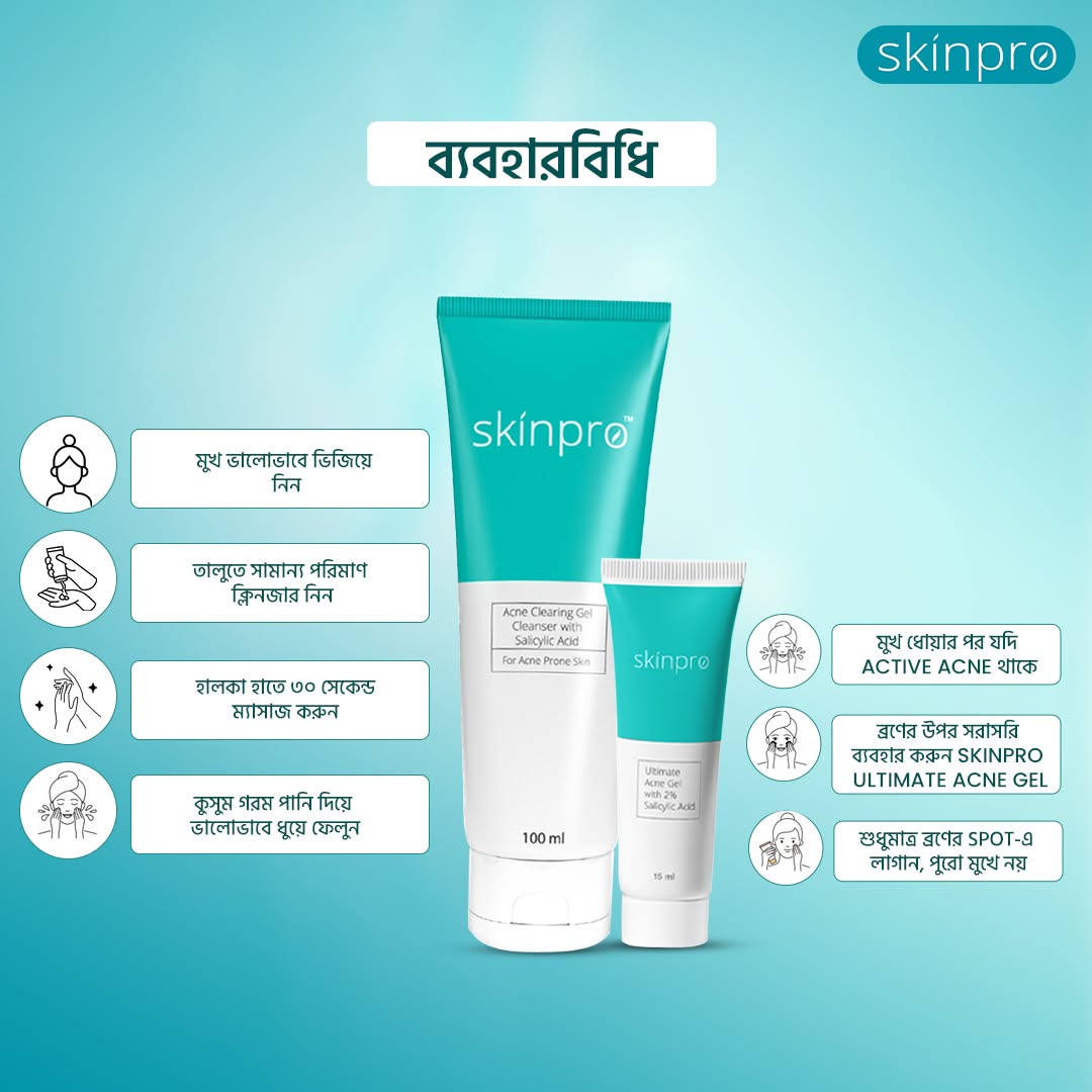 Skinpro Face Wash For Acne Prone Skin 100 ml - Image 2
